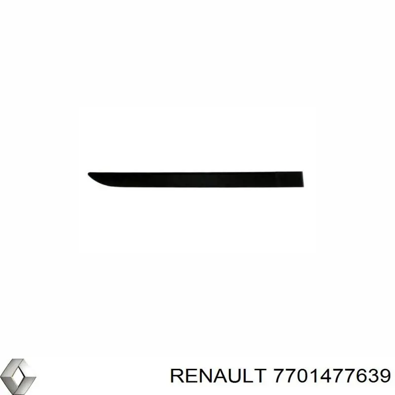 Moldura puerta trasera derecha para Renault Megane (LM0)