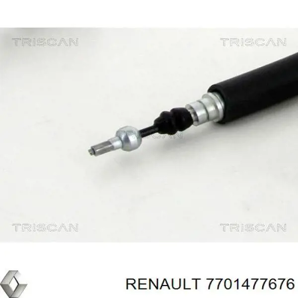 7701477676 Renault (RVI) cable de freno de mano trasero derecho/izquierdo