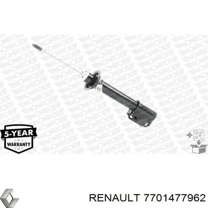7701477962 Renault (RVI) amortiguador delantero