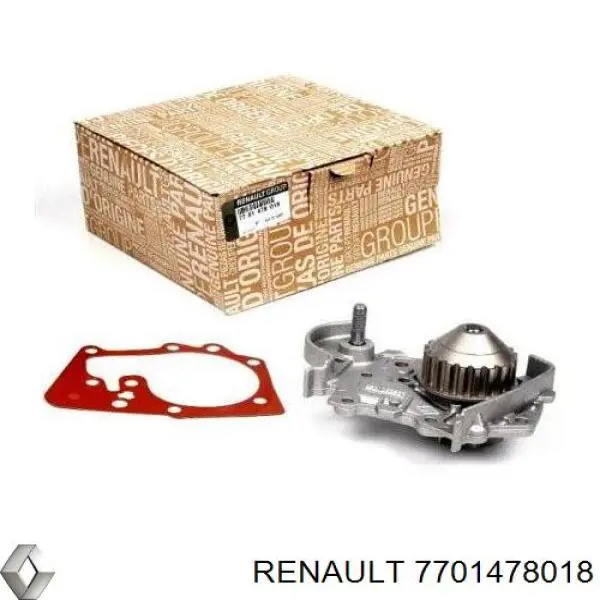 Bomba de agua 7701478018 Renault (RVI)