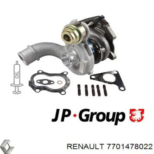 7701478022 Renault (RVI) turbocompresor