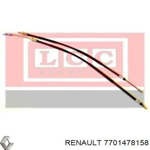 Comprar 7701478158 Renault (RVI) Cable de freno de mano trasero derecho/izquierdo