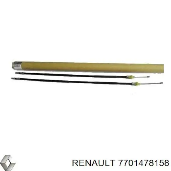 7701478158 Renault (RVI) cable de freno de mano trasero derecho/izquierdo