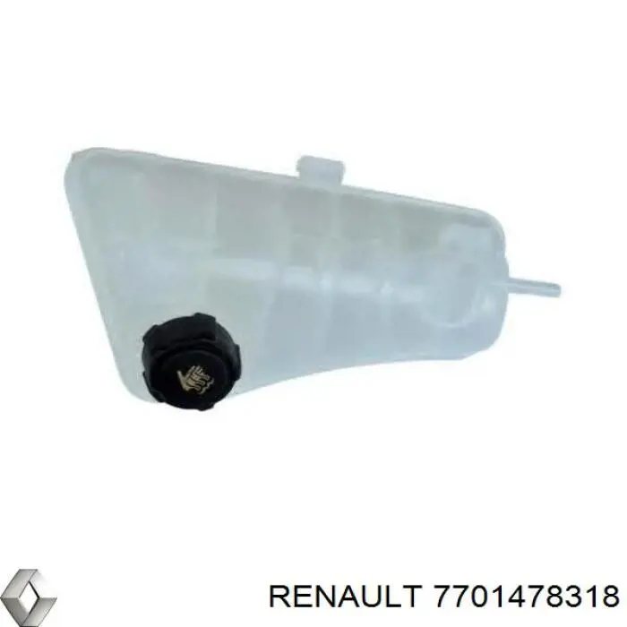 7701478318 Renault (RVI) botella de refrigeración