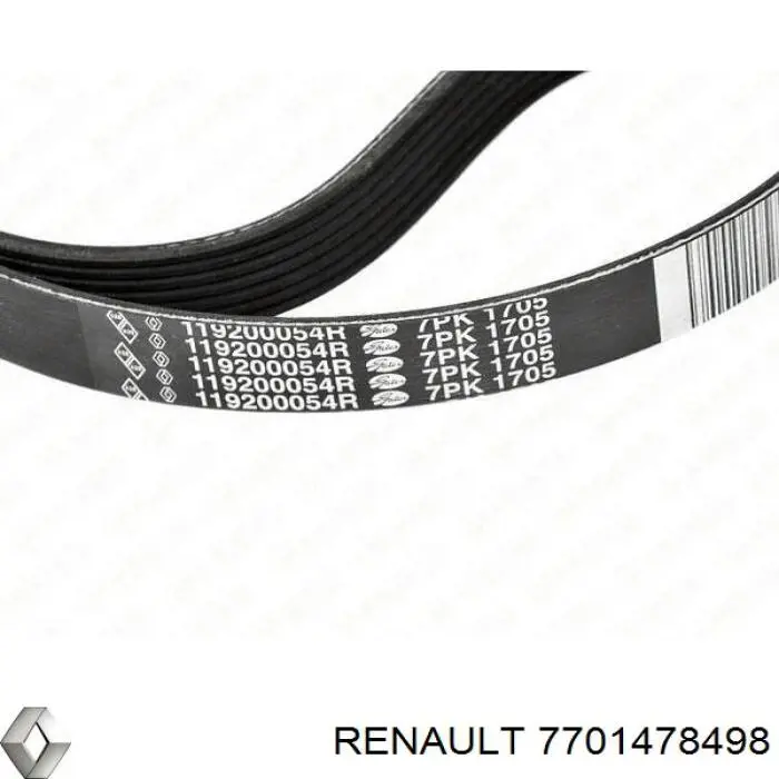 Correa de transmisión Renault (RVI) 7701478498