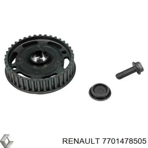 Rueda dentada del árbol de levas de admisión 7701478505 Renault (RVI)
