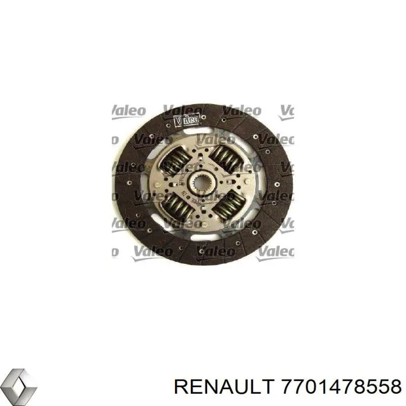 7701478558 Renault (RVI) kit de embrague (3 partes)