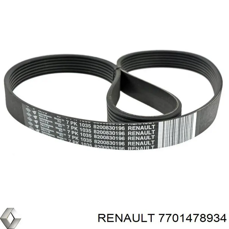 Comprar 7701478934 Renault (RVI) Correa de transmisión