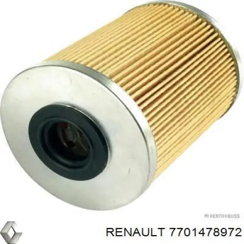 Filtro de combustible 7701478972 Renault (RVI)