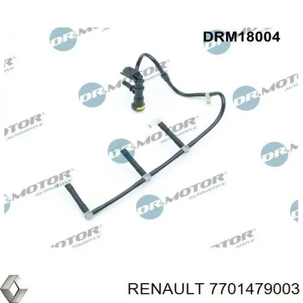 7701479003 Renault (RVI) tubo de combustible atras de las boquillas