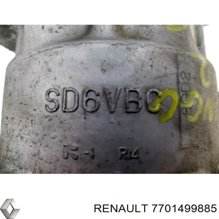 7701499885 Renault (RVI) compresor de aire acondicionado