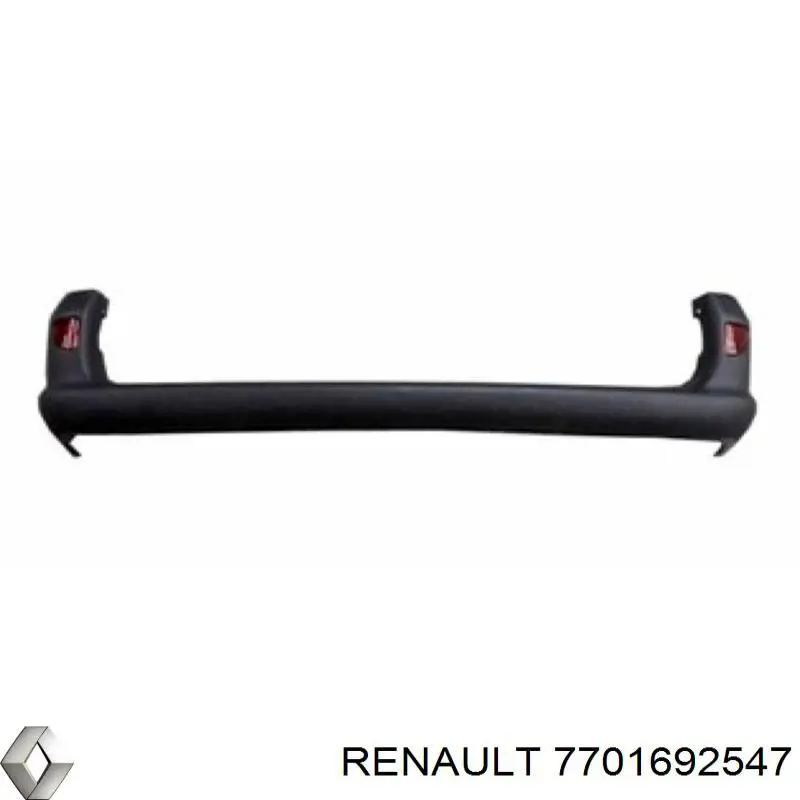 7701692547 Renault (RVI) parachoques trasero