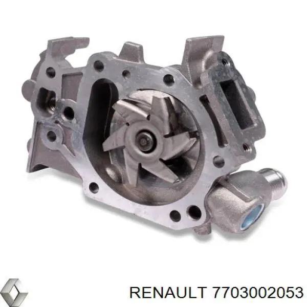 7703002053 Renault (RVI) brida del sistema de refrigeración (triple)