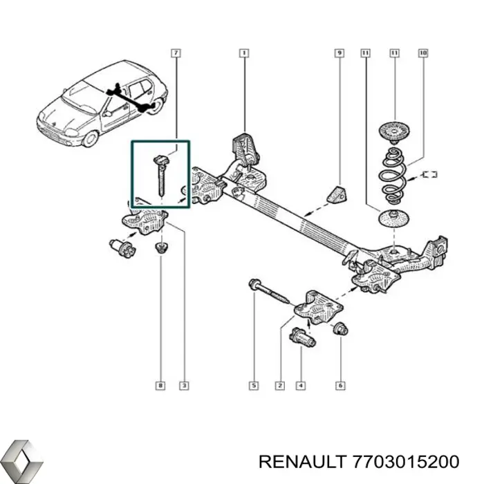 Comprar 7703015200 Renault (RVI) 