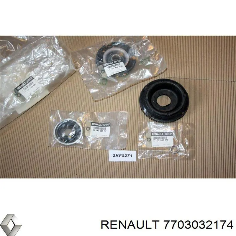 7703032174 Renault (RVI) tuerca, vástago de amortiguador