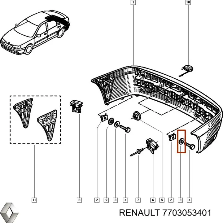 7703053401 Renault (RVI)