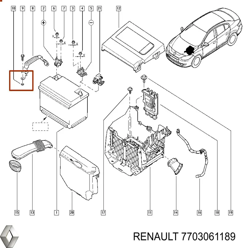 7703061189 Renault (RVI)