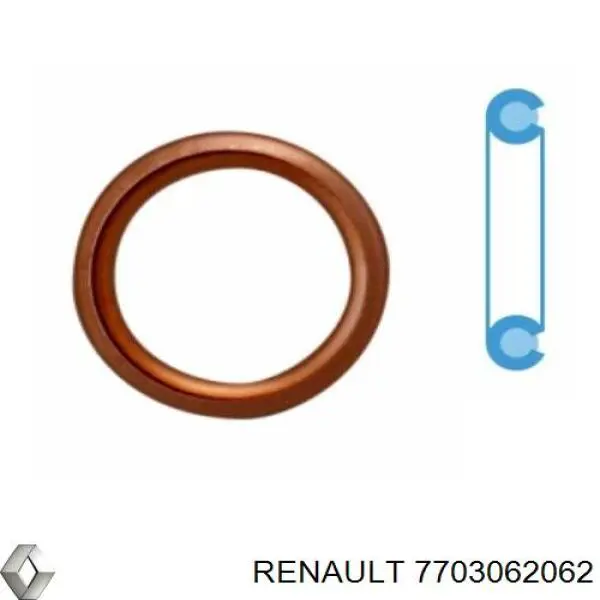 7703062062 Renault (RVI) junta, tapón roscado, colector de aceite