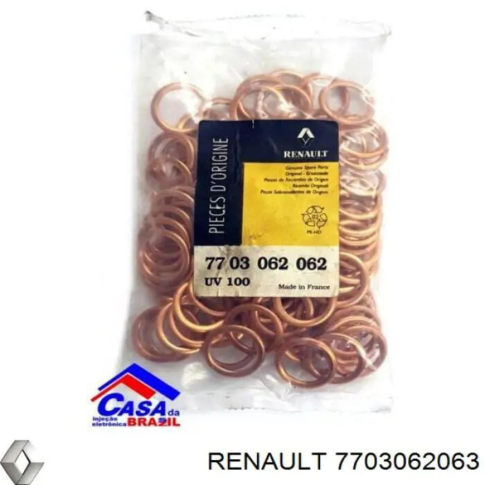 Junta del tapón del cárter de aceite Renault (RVI) 7703062063 precio, desde 0,48 EUR
