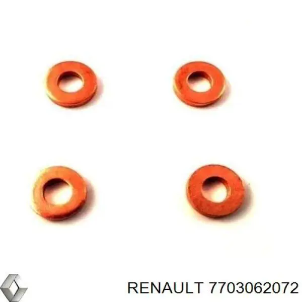 Arandela de asiento del inyector Renault (RVI) 7703062072 precio, desde 0,53 EUR