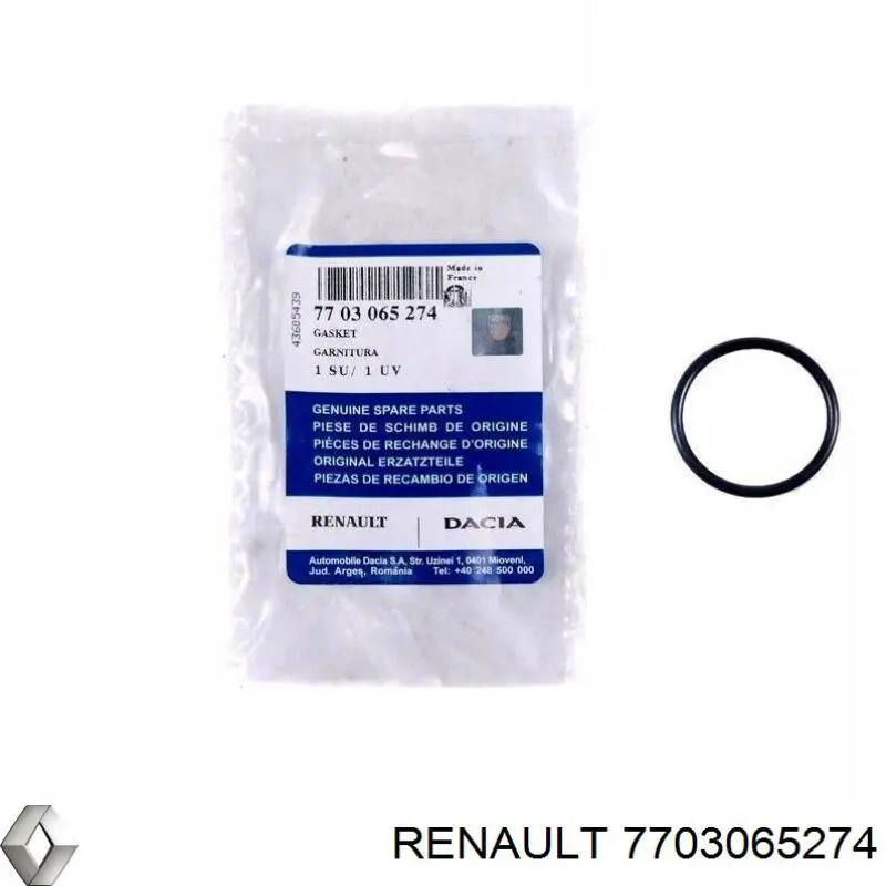 Comprar 7703065274 Renault (RVI) Anillo de la válvula de ventilación del cárter