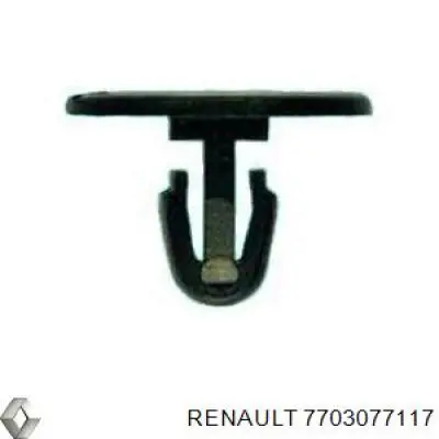 7703077117 Renault (RVI) clip de tapicería de tapa de maletero