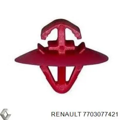 7703077421 Renault (RVI) clips de fijación de moldura de puerta