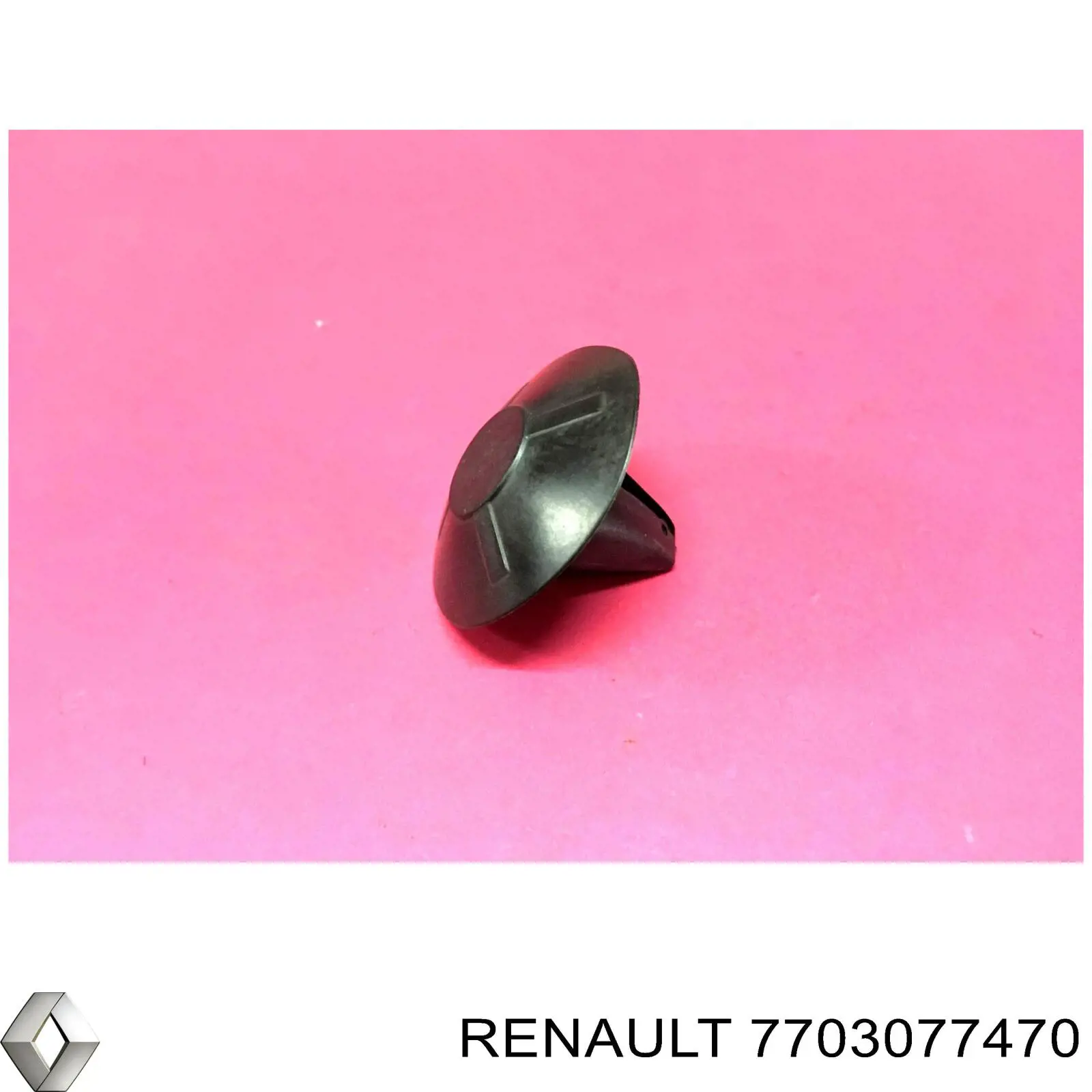 7703077470 Renault (RVI) clip de protección inferior