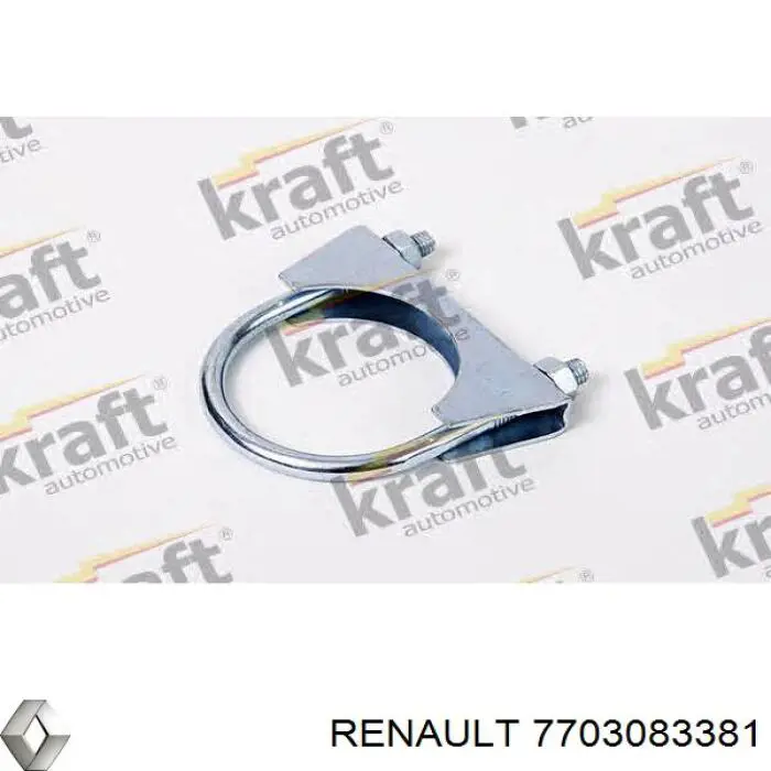7703083381 Renault (RVI) abrazadera de sujeción delantera