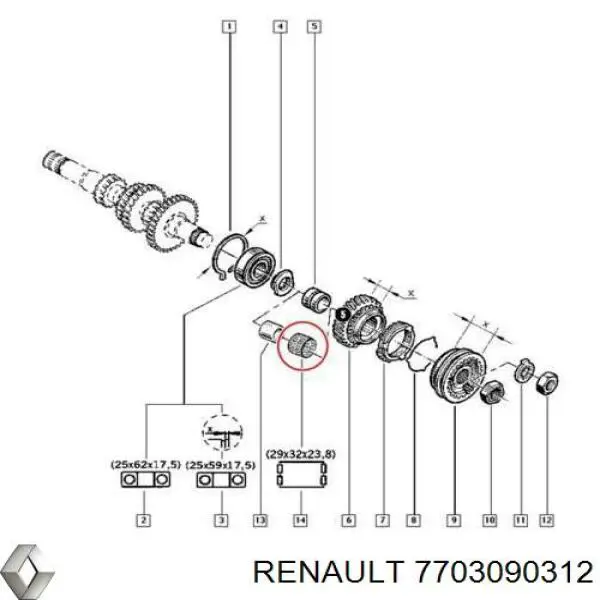  Renault (RVI) 7703090312 precio, desde  