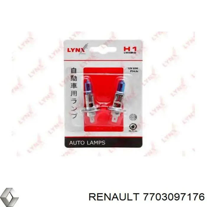 Lámpara halógena Renault (RVI) 7703097176 precio, desde 10,89 EUR
