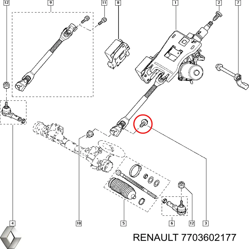 Comprar 7703602246 Renault (RVI) 