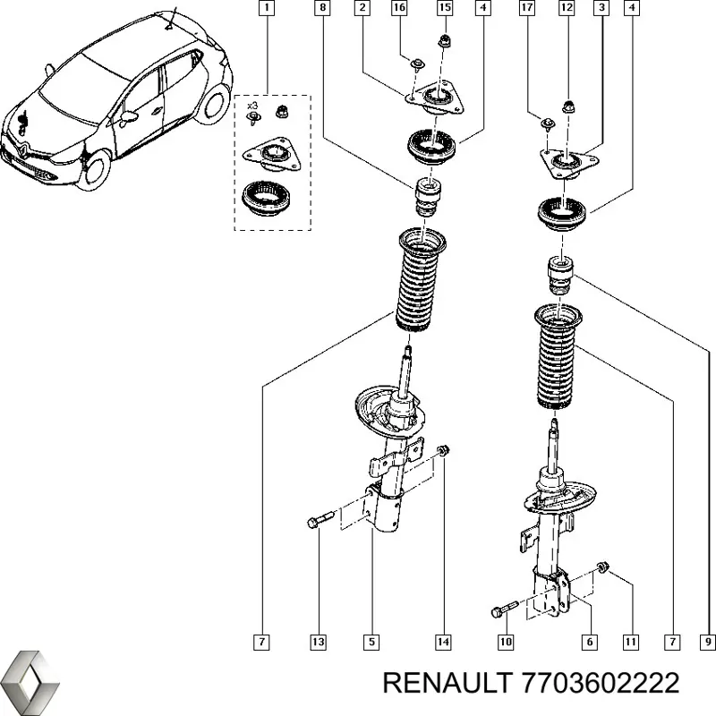 Comprar 7703602222 Renault (RVI) Tornillo
