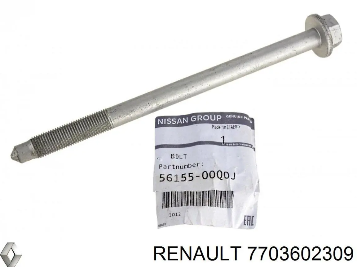 Comprar 7703602309 Renault (RVI) Tornillo de montaje del amortiguador trasero