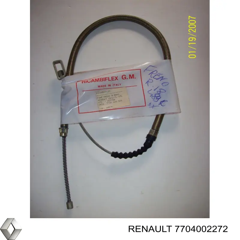 Cable de freno de mano trasero derecho Renault (RVI) 7704002272 precio, desde 14,19 EUR