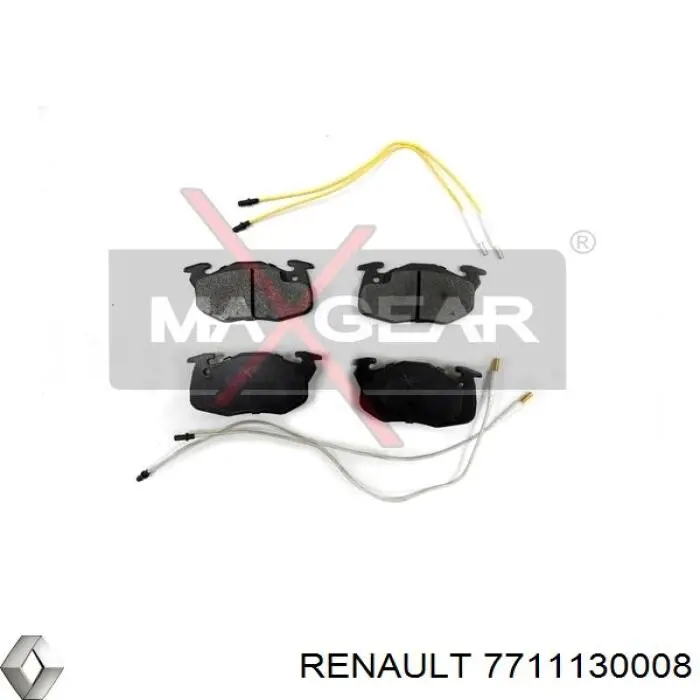 7711130008 Renault (RVI) pastillas de freno delanteras
