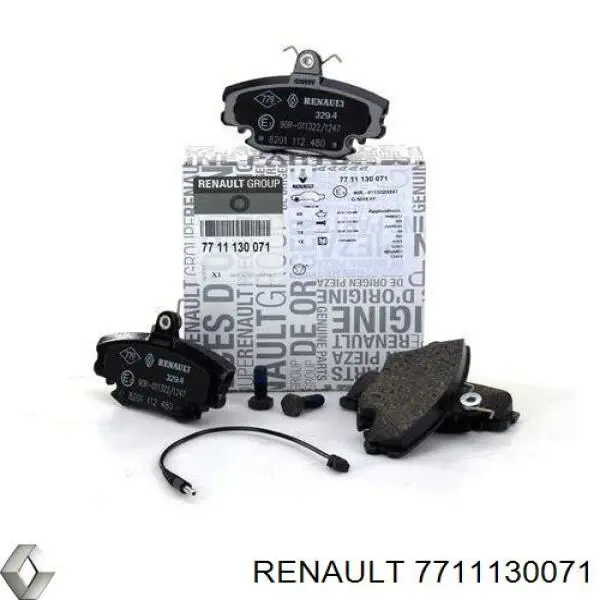 7711130071 Renault (RVI) pastillas de freno delanteras