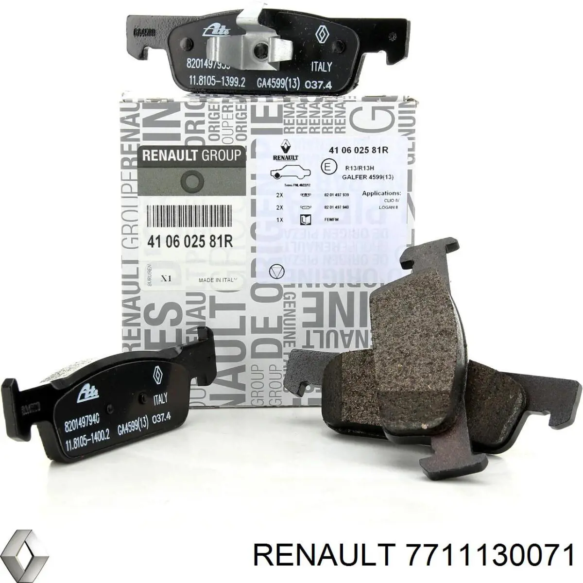 Pastillas de freno delanteras Peugeot 205 2 20A, C