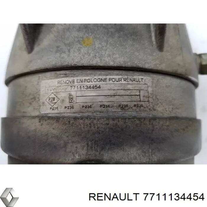 Compresor de aire acondicionado 7711134454 Renault (RVI)
