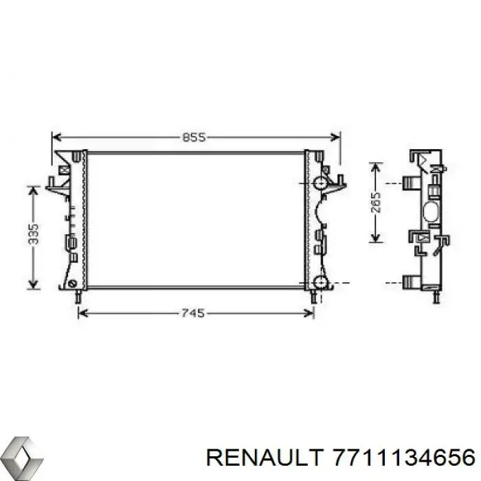 Radiador refrigeración del motor Renault Espace 4 JK0