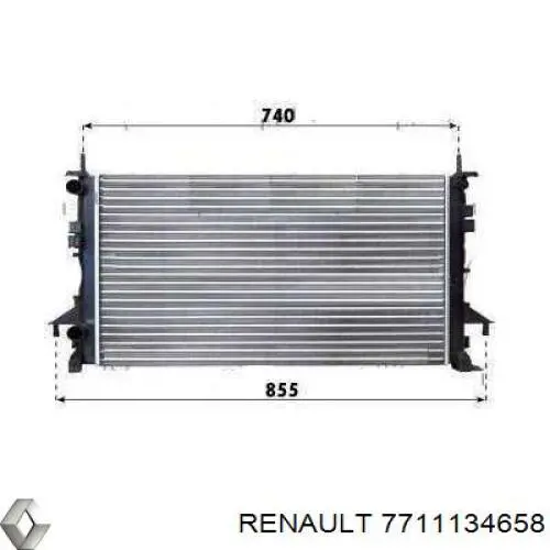 7711134658 Renault (RVI) radiador