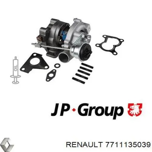 7711135039 Renault (RVI) turbocompresor