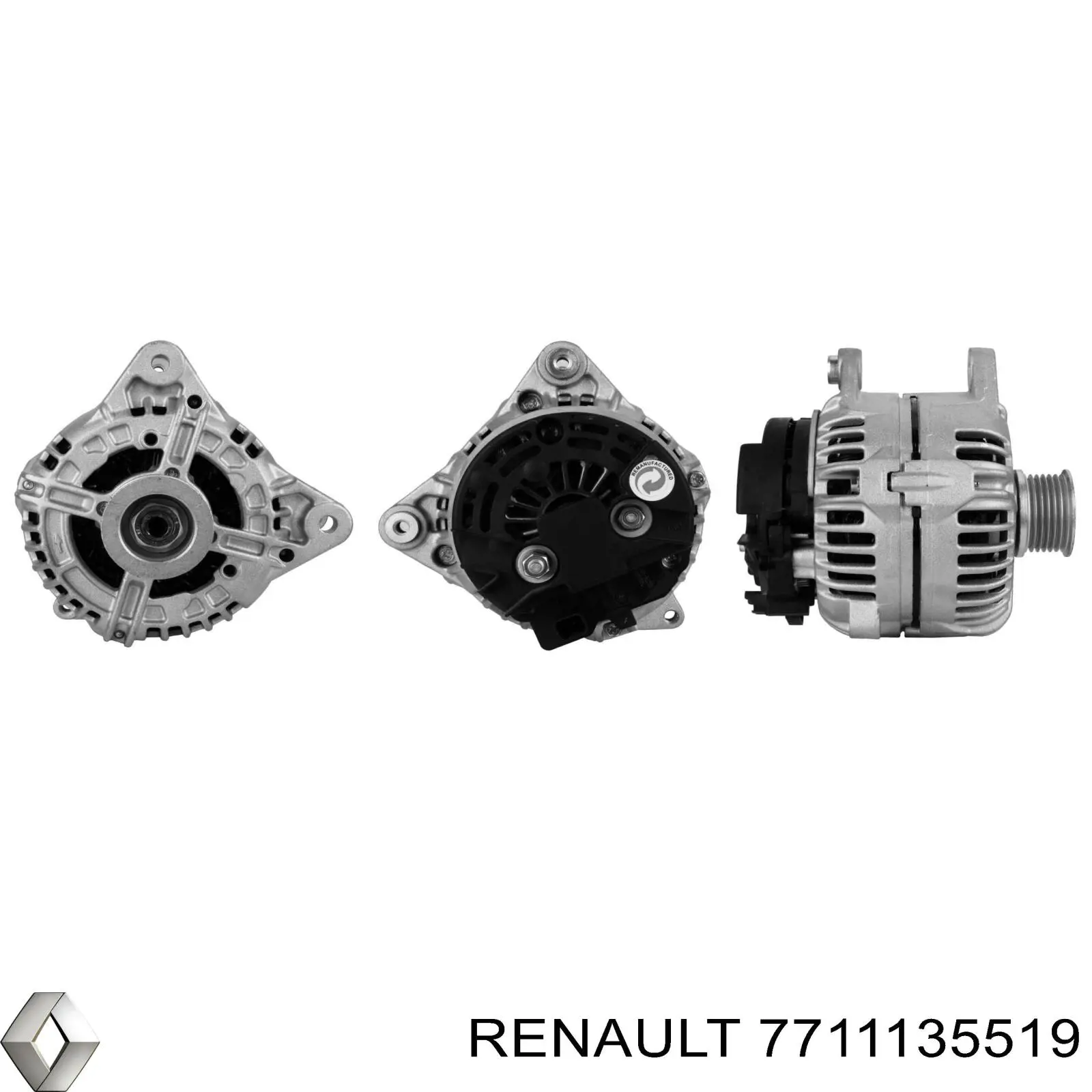 7711135519 Renault (RVI) alternador