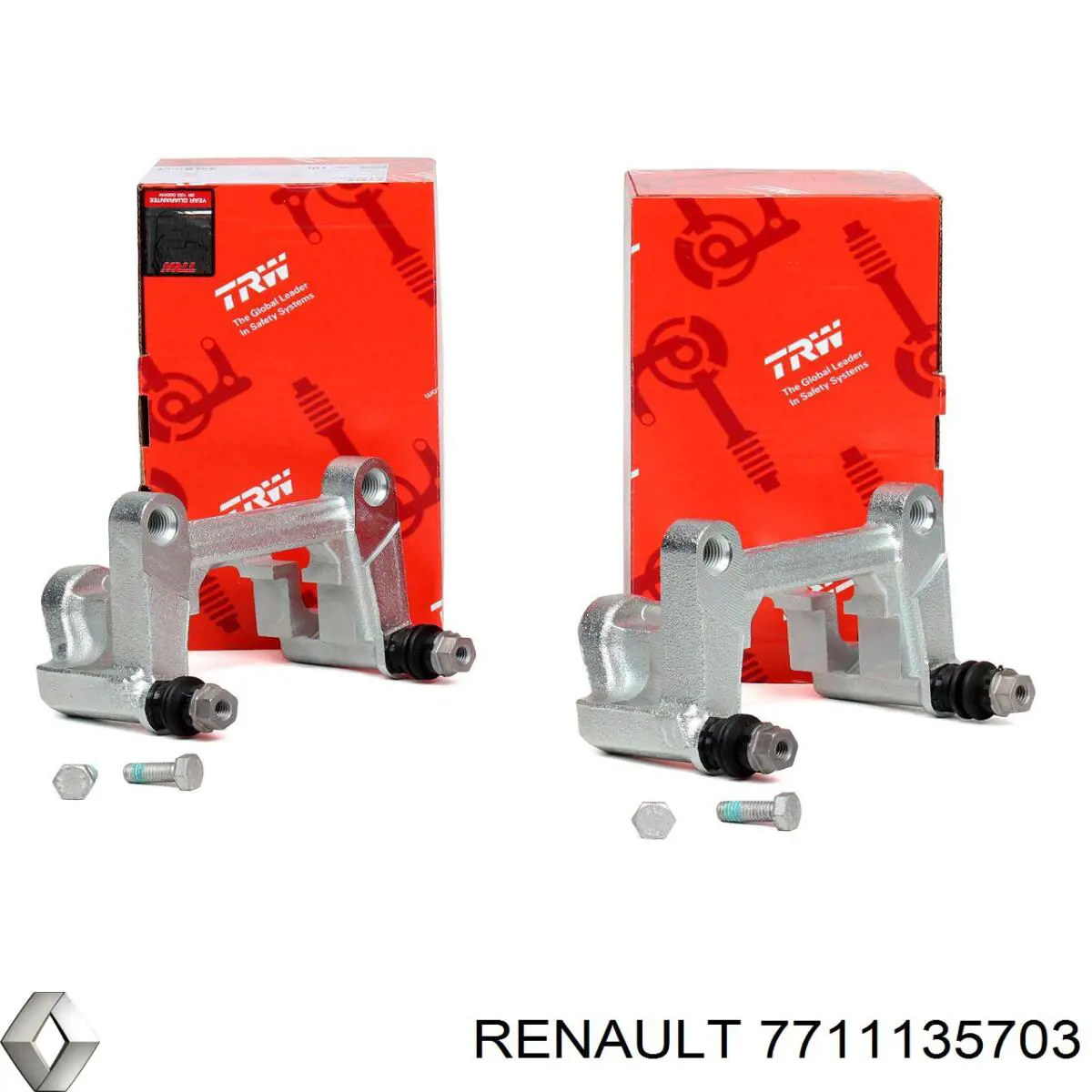 Pinza de freno trasera derecha 7711135703 Renault (RVI)