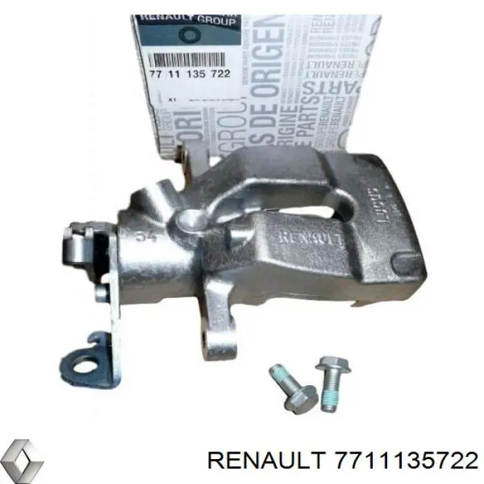 7711135722 Renault (RVI) pinza de freno trasero derecho