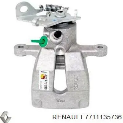 Pinza de freno trasera izquierda Renault (RVI) 7711135736 precio, desde 6,66 EUR