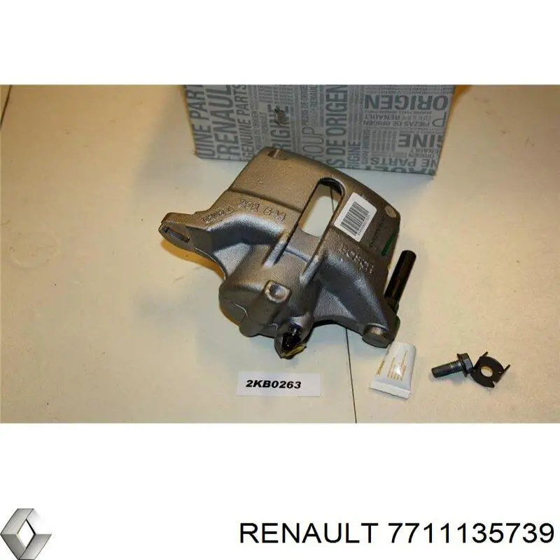 7711135739 Renault (RVI) pinza de freno delantera derecha