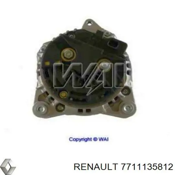 7711135812 Renault (RVI) alternador
