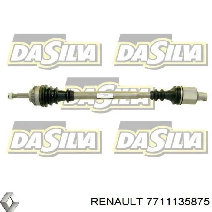 7711135875 Renault (RVI) árbol de transmisión delantero derecho