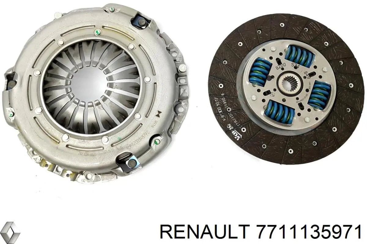 7711135971 Renault (RVI) kit de embrague (3 partes)